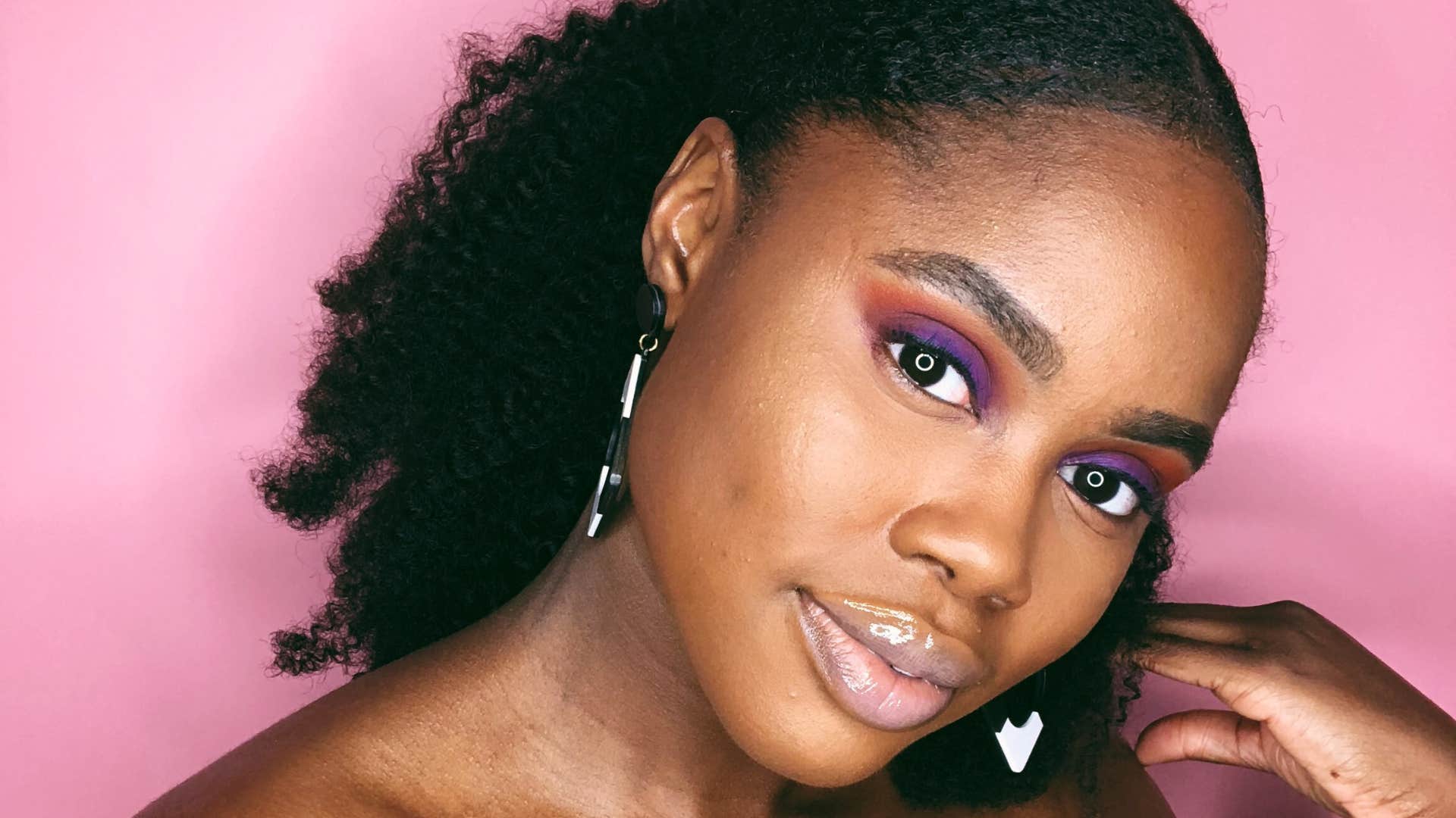 grounded woman with brown eyes