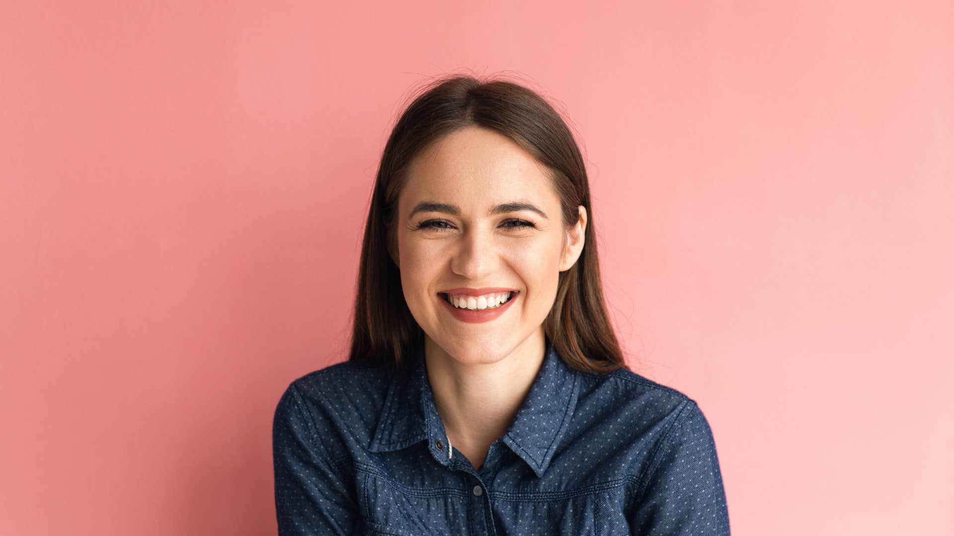 responsible woman with brown eyes