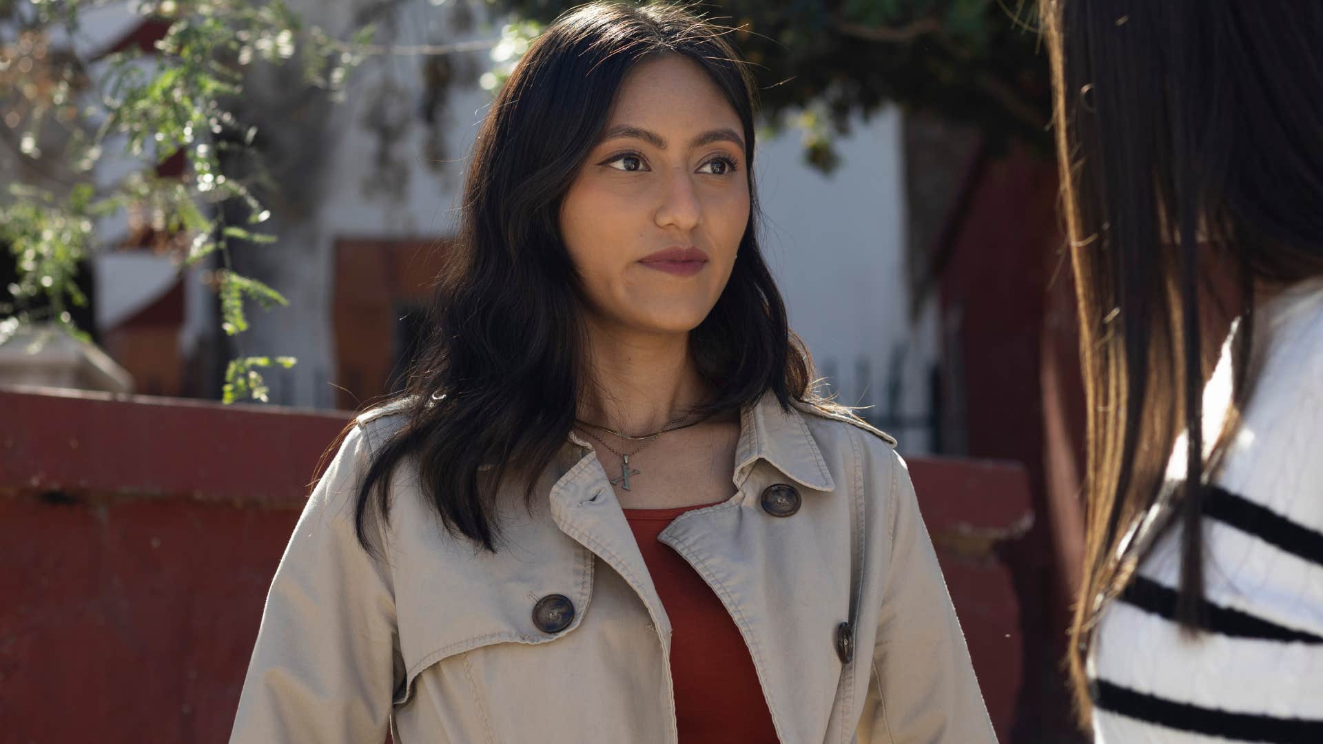 annoyed woman telling friend let's take a break and come back to this