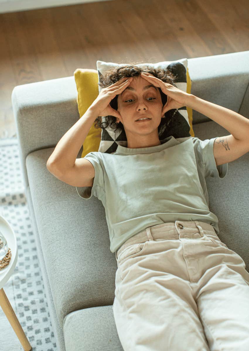 frustrated woman believing she doesn't see color revealing her bias