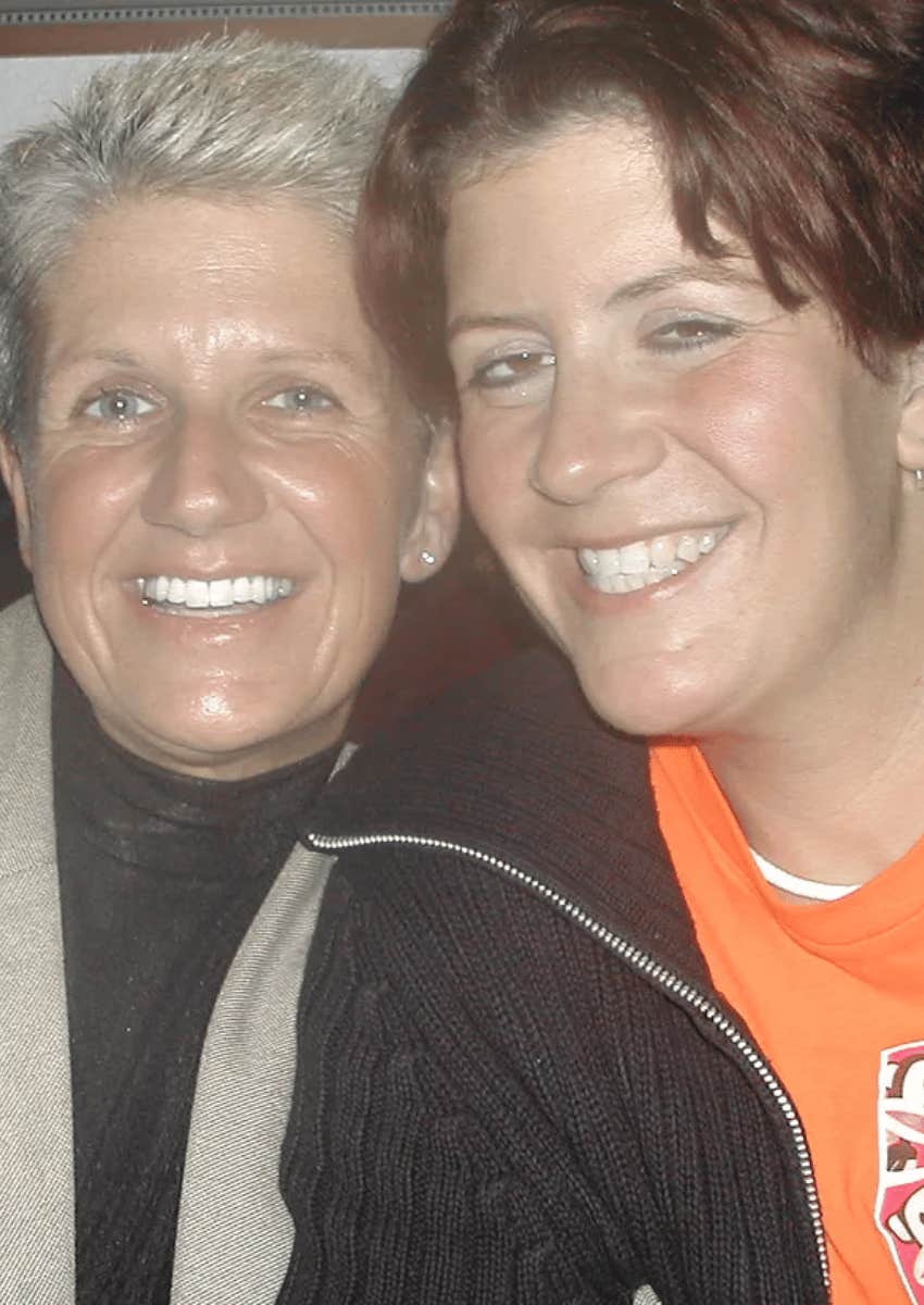 photo of author with her sister Robin