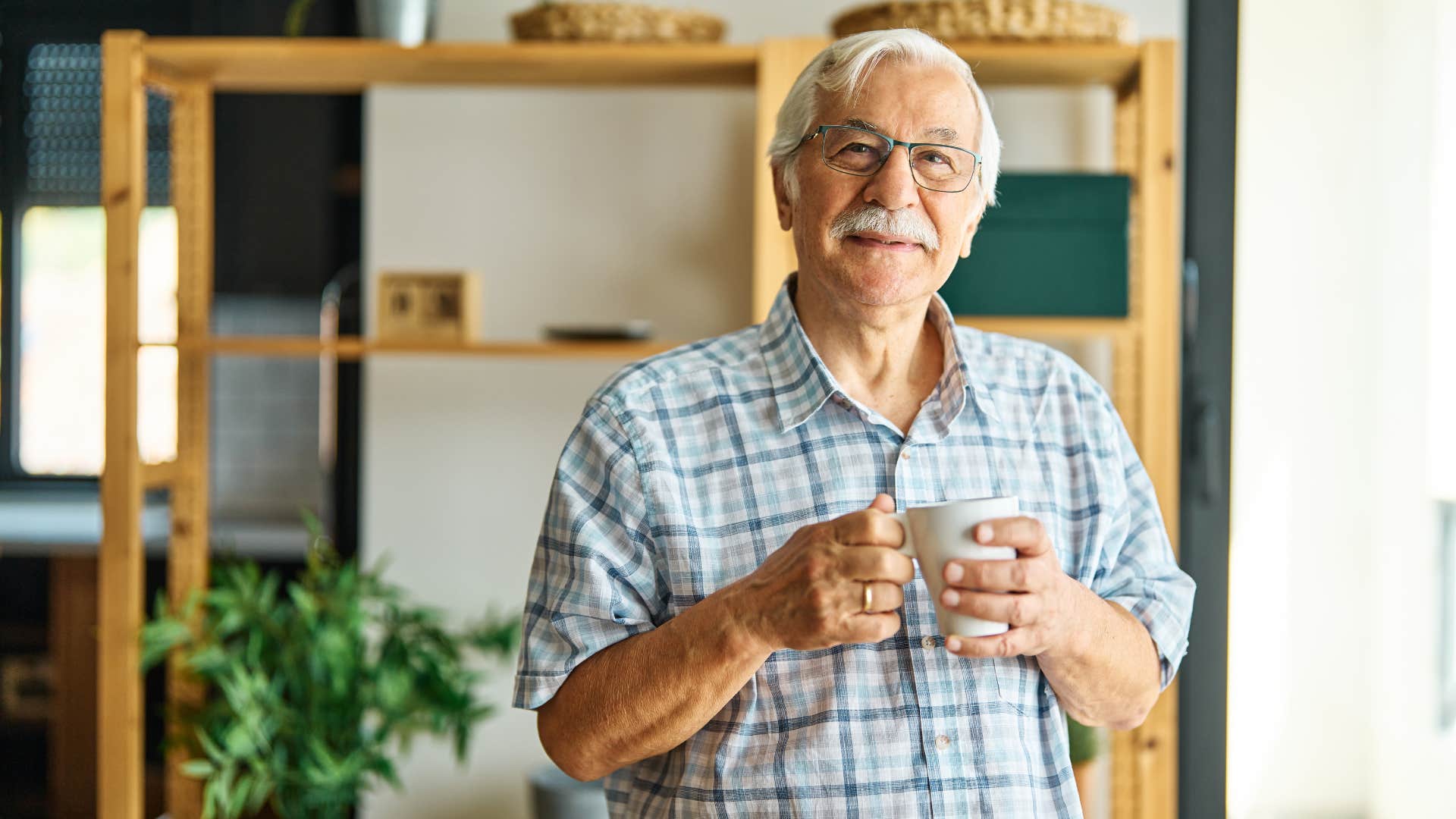 retired man in silent home after spending years in provider mode