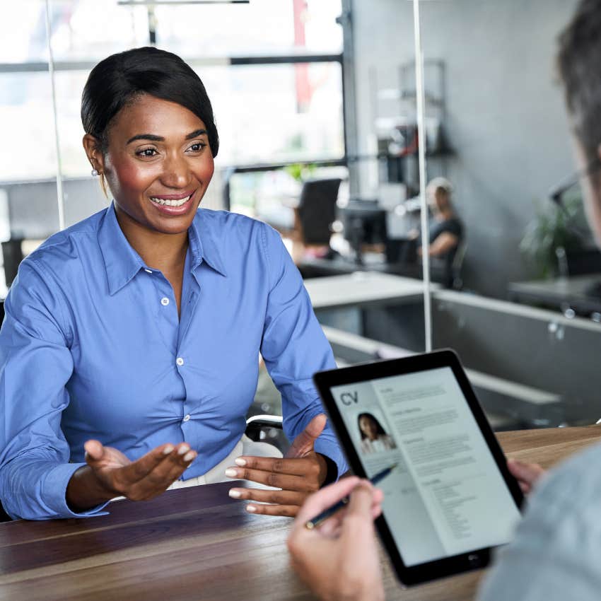 rich worker in an interview with reverse recruiter