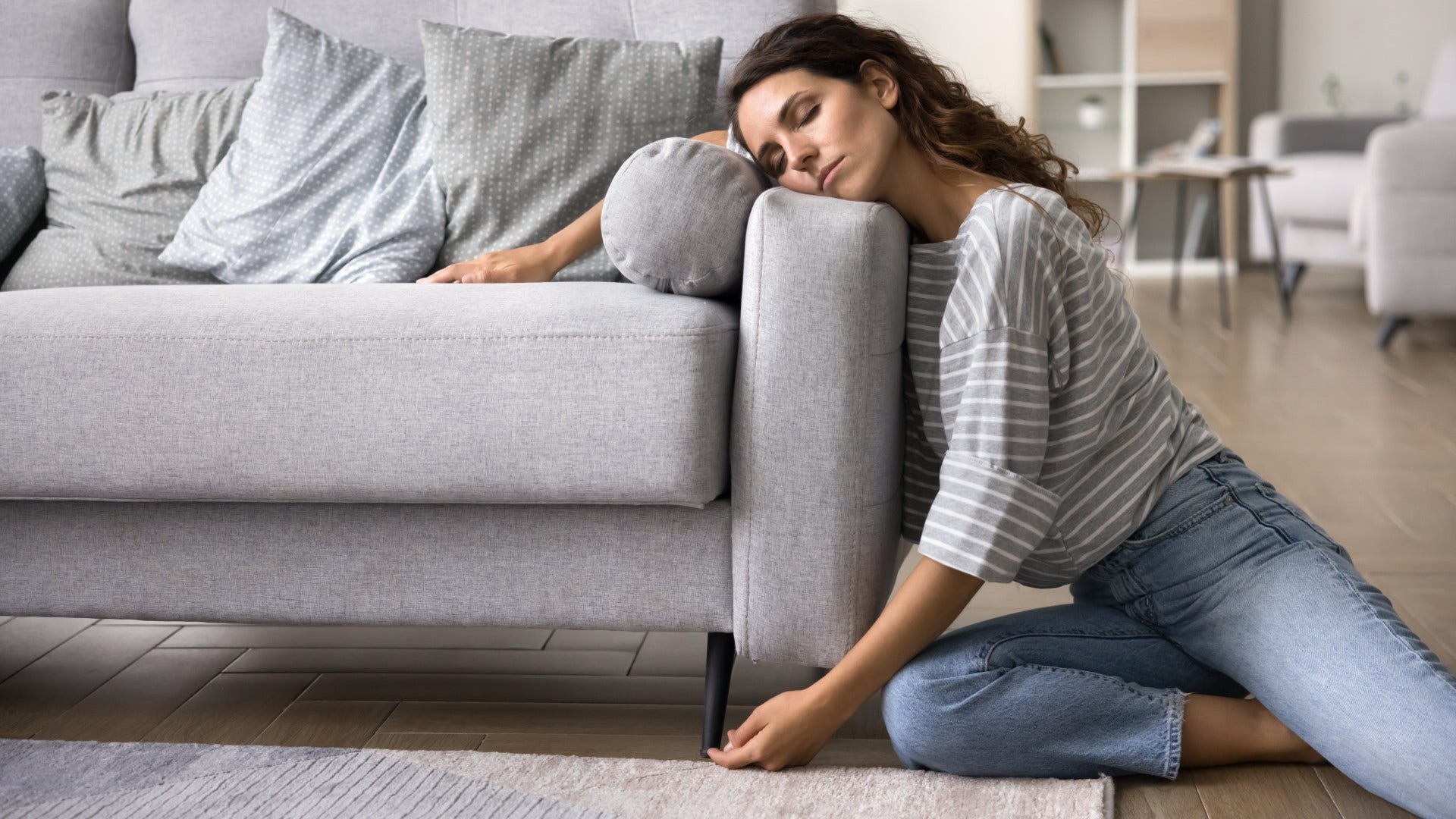 woman who is emotionally exhausted normalizing being tired