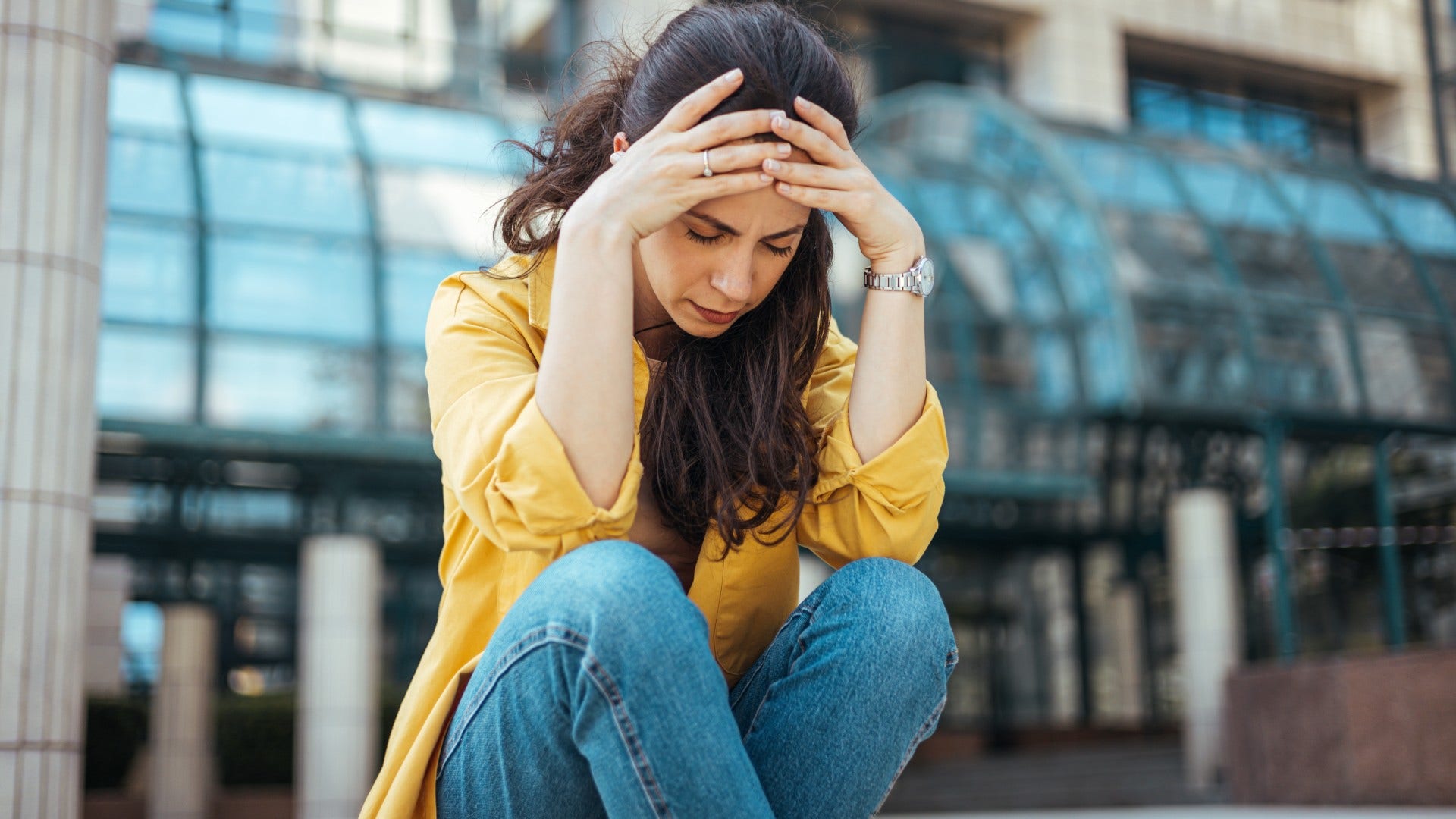 woman who is living the version of herself everyone expects as she imagines version of herself that feels freer