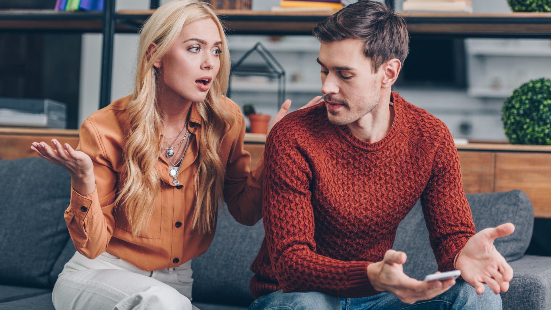 woman who is testing man by pushing boundaries early