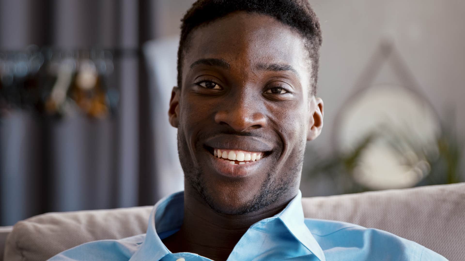 happy single man wanting an element of independence