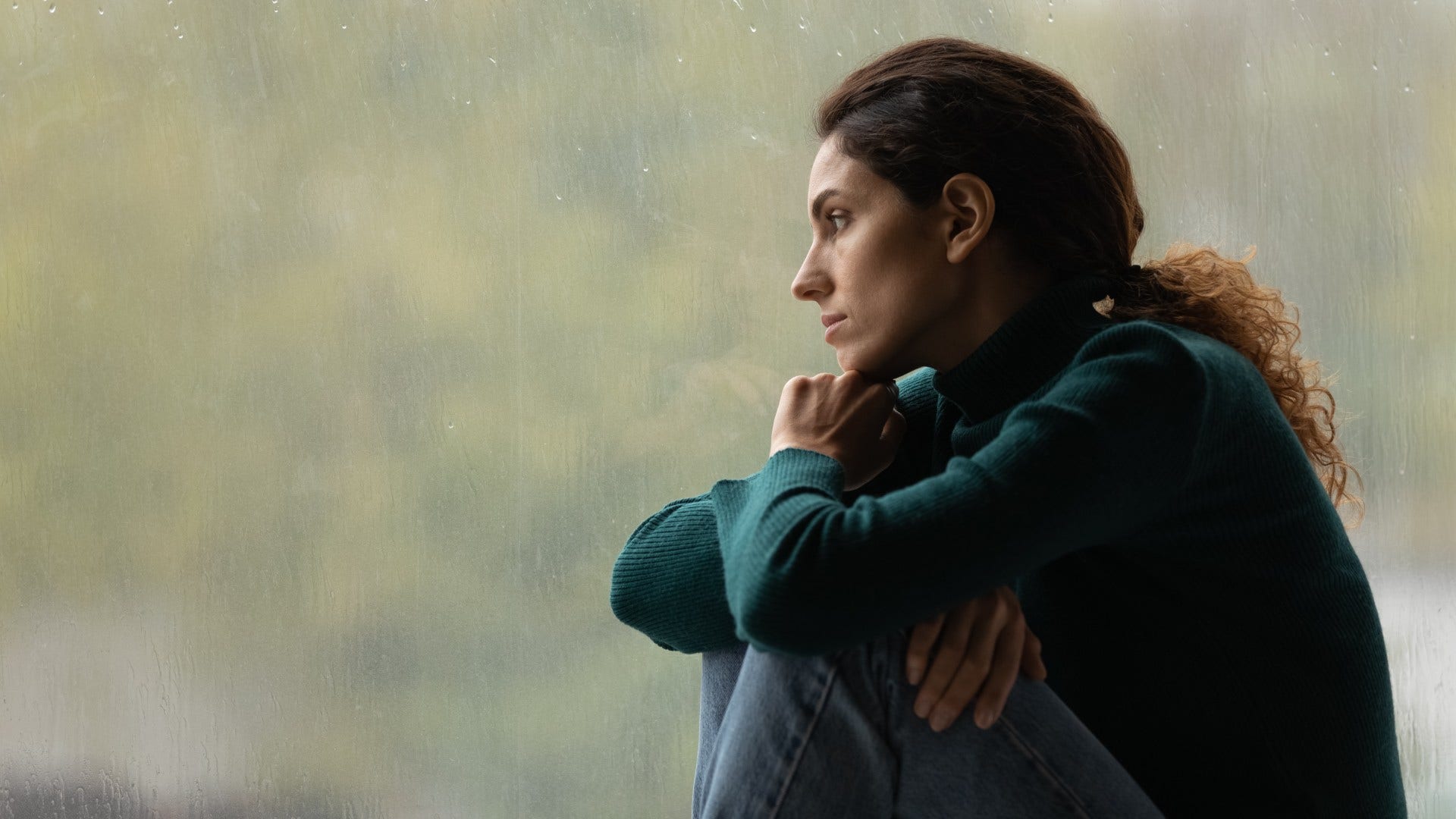 woman who believes she's lucky anyone puts up with her by someone who's not a very good person