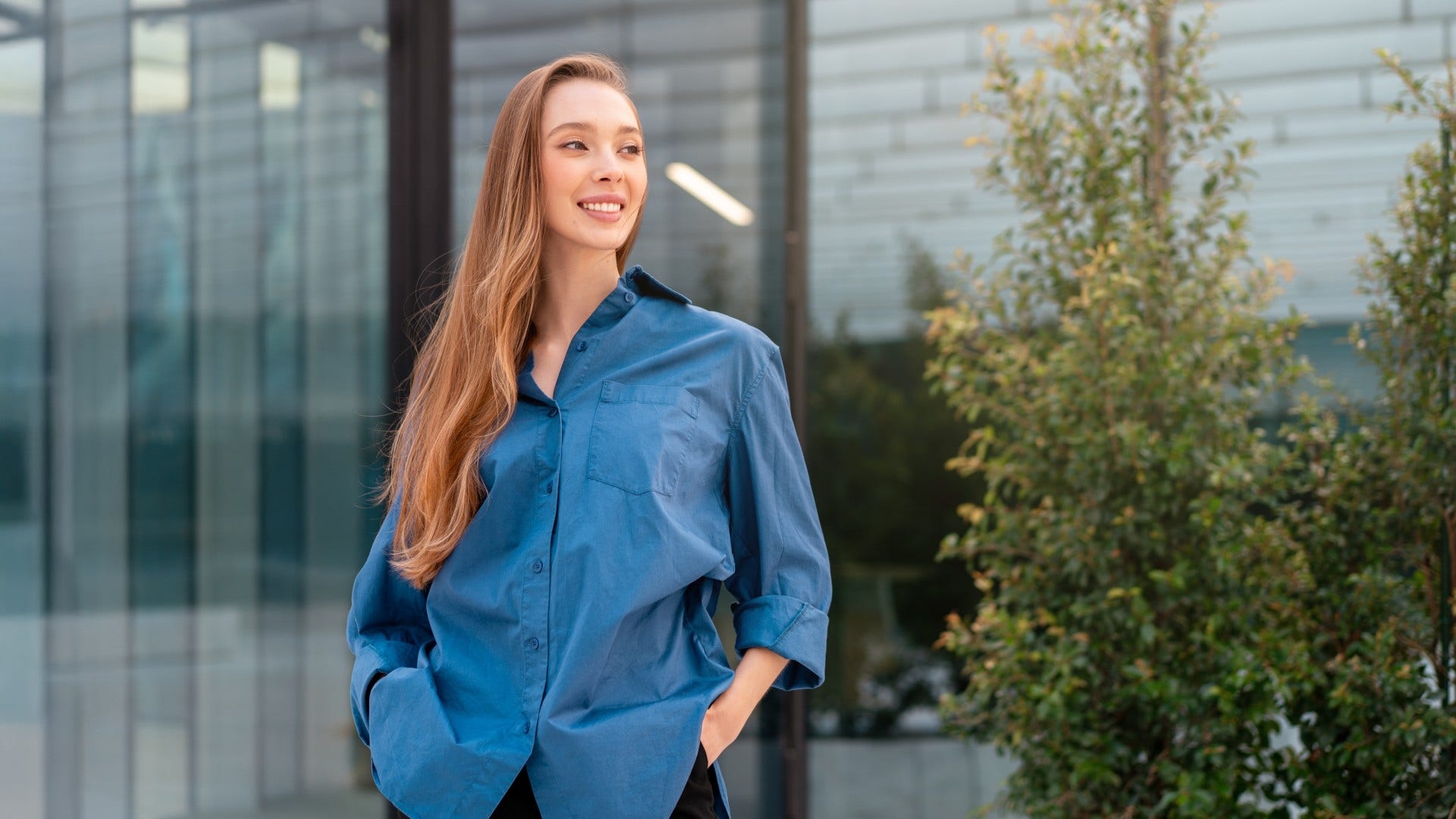 woman who has outgrown herself recognizing growth