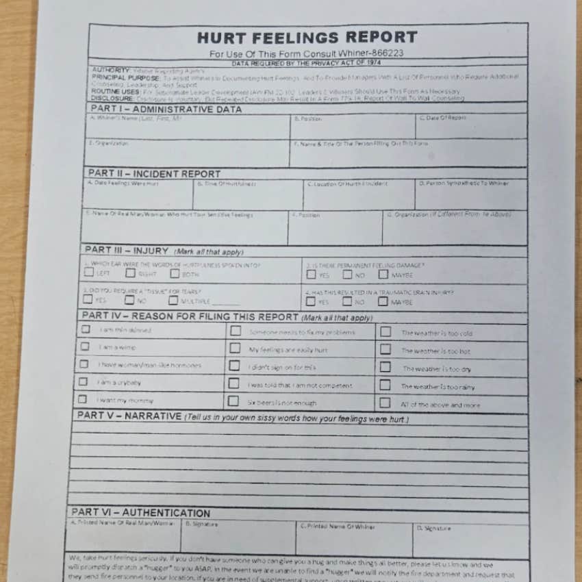 supervisor creates hurt feelings report after employees complain reddit