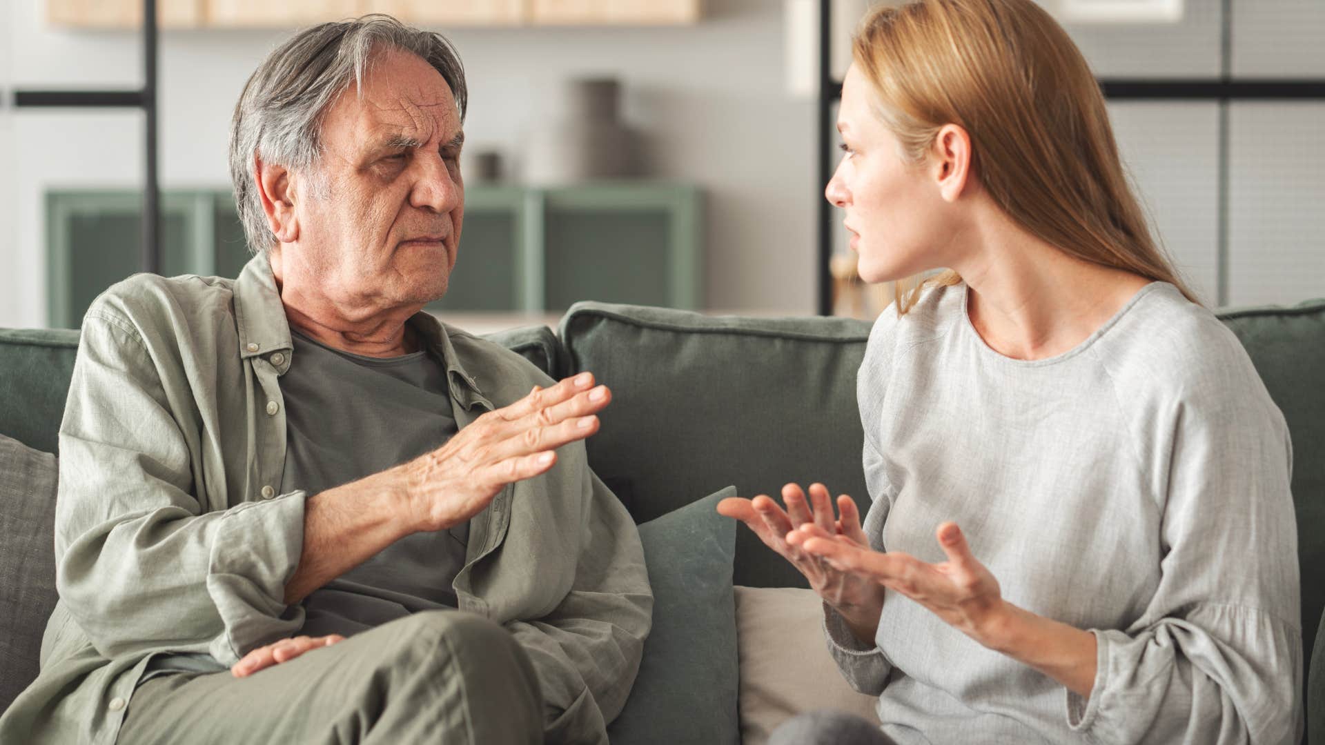 man invalidating his daughter's opinions that are different from his own