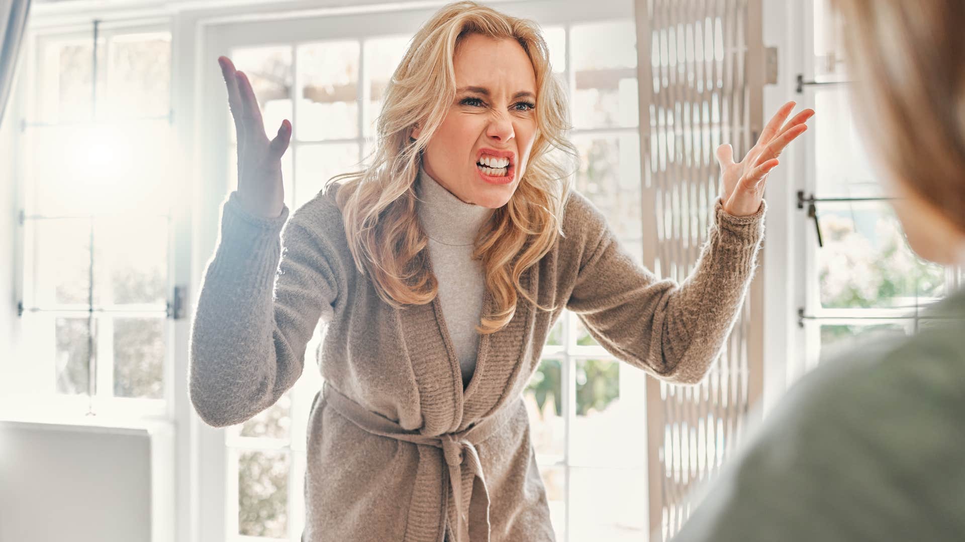 a person someone stopping by unannounced makes a highly introverted person fly into a rage