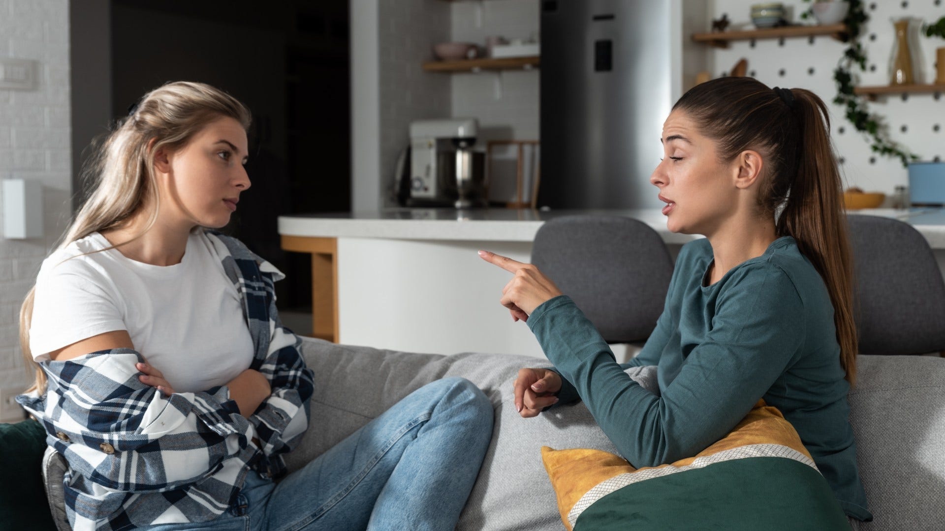 woman who doesn't respect other woman saying i was joking