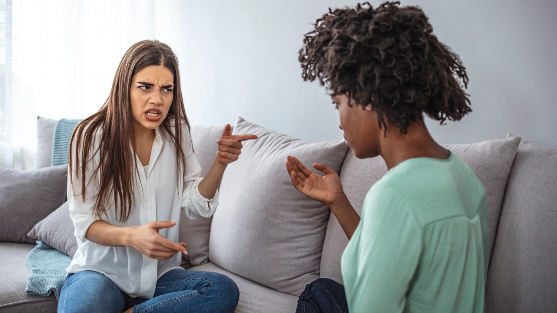 woman who doesn't respect other woman saying that's not what happened