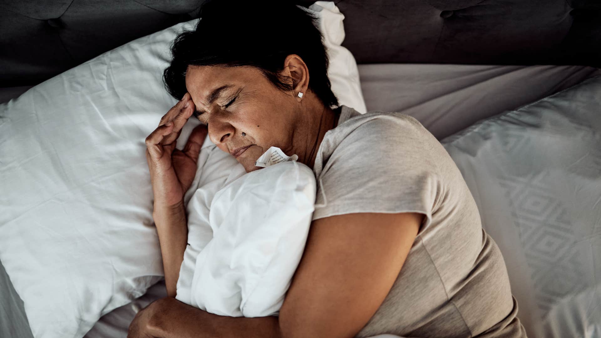 Stressed person dreams showing not meant to be together