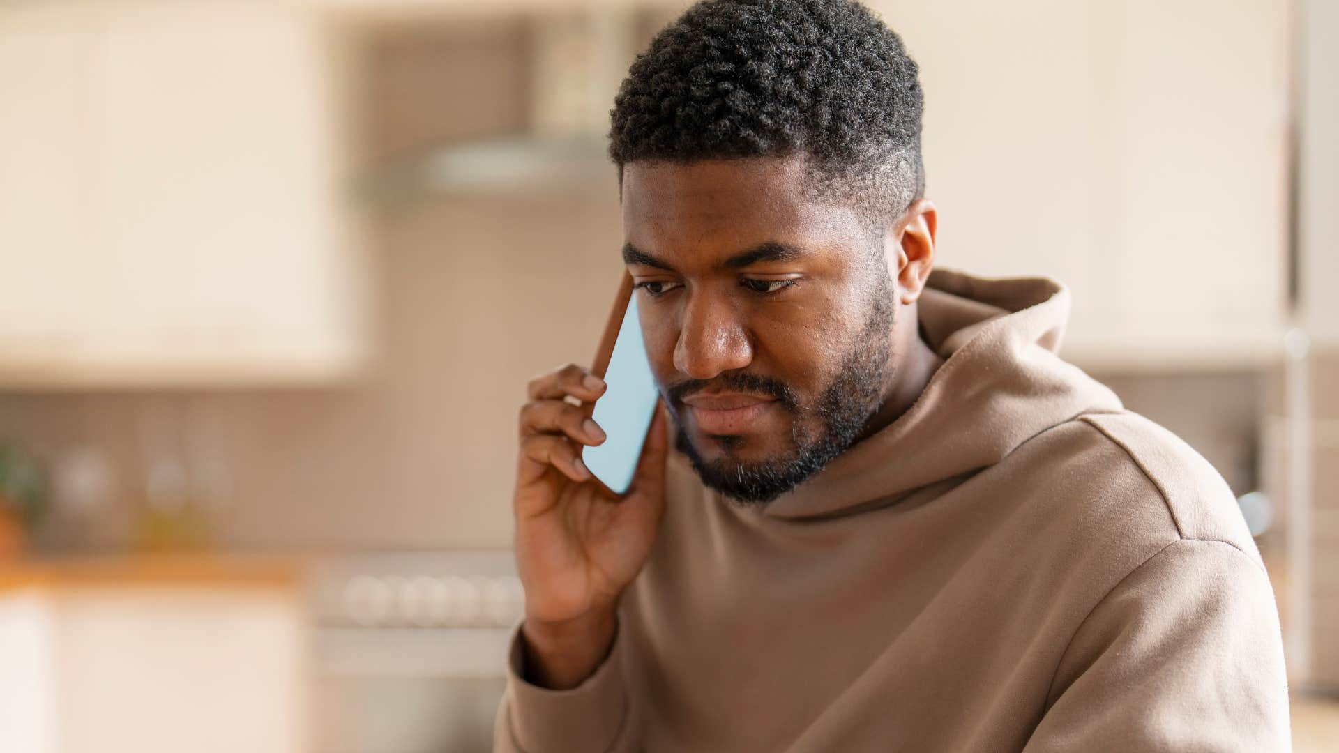 cold-hearted man on the phone saying of course, you don't understand