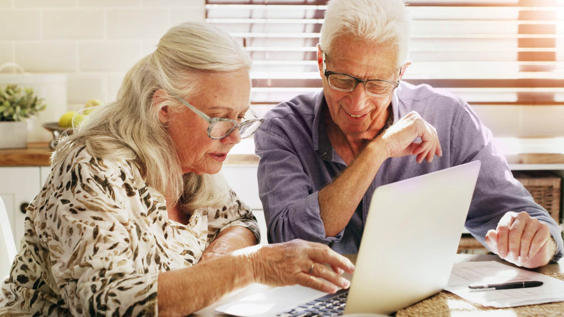 older couple making decisions together