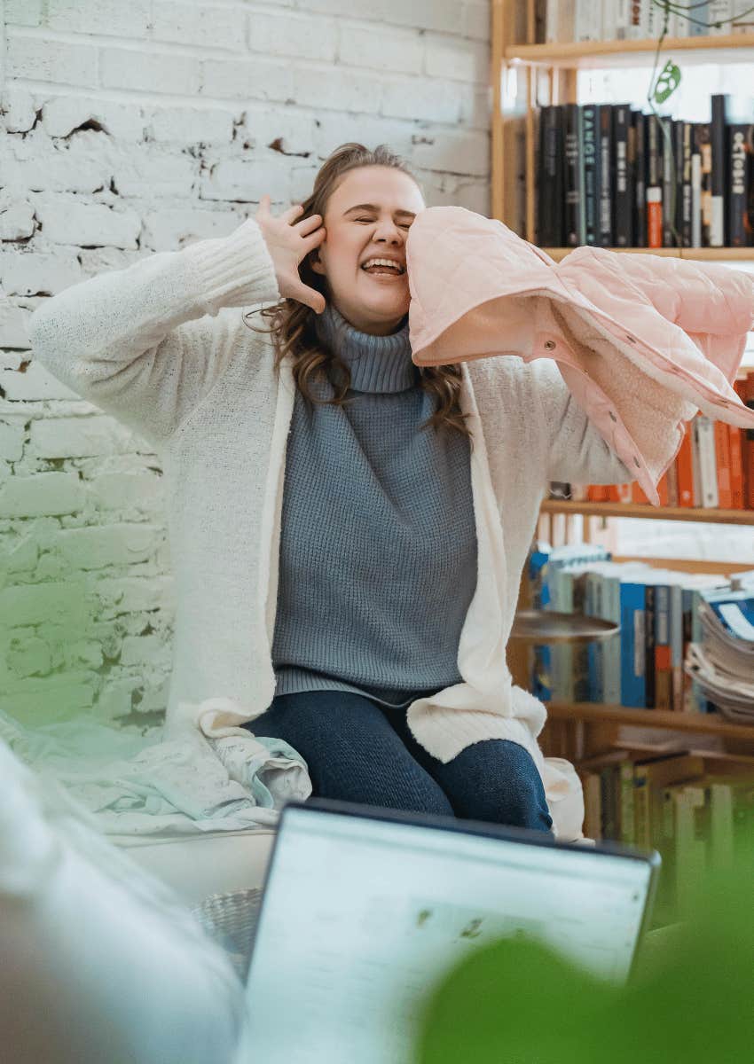 upset woman mid-scream