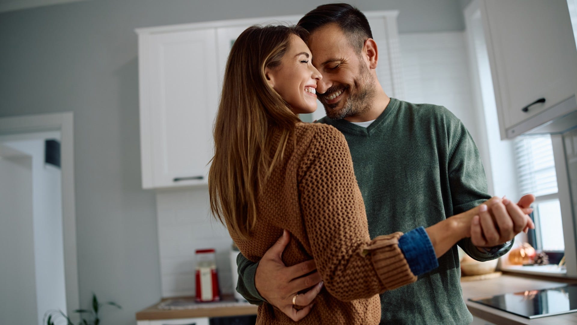 woman who loves man who learned to keep secrets experiencing moments of closeness