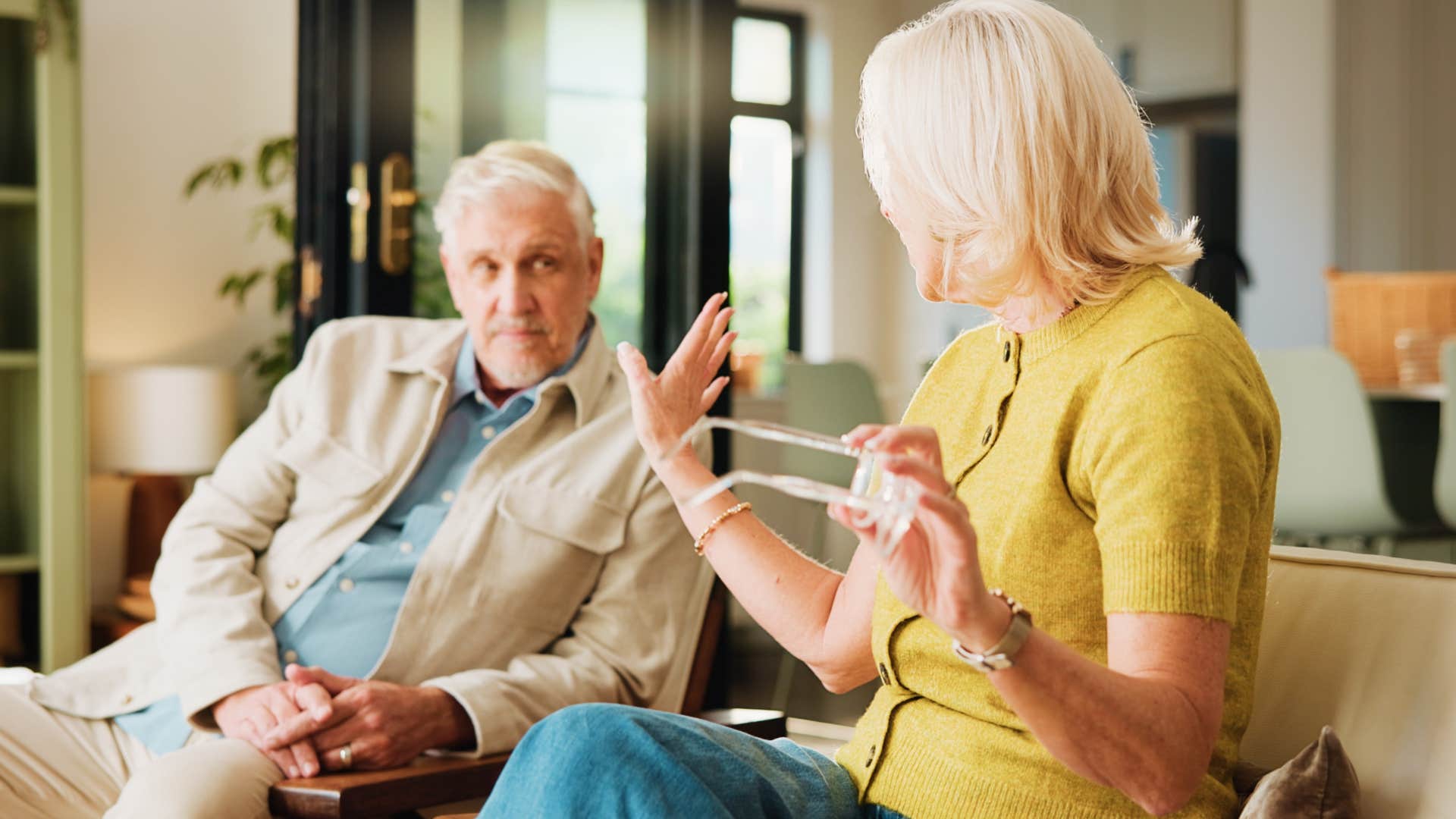 woman saying you don't understand to her annoyed husband
