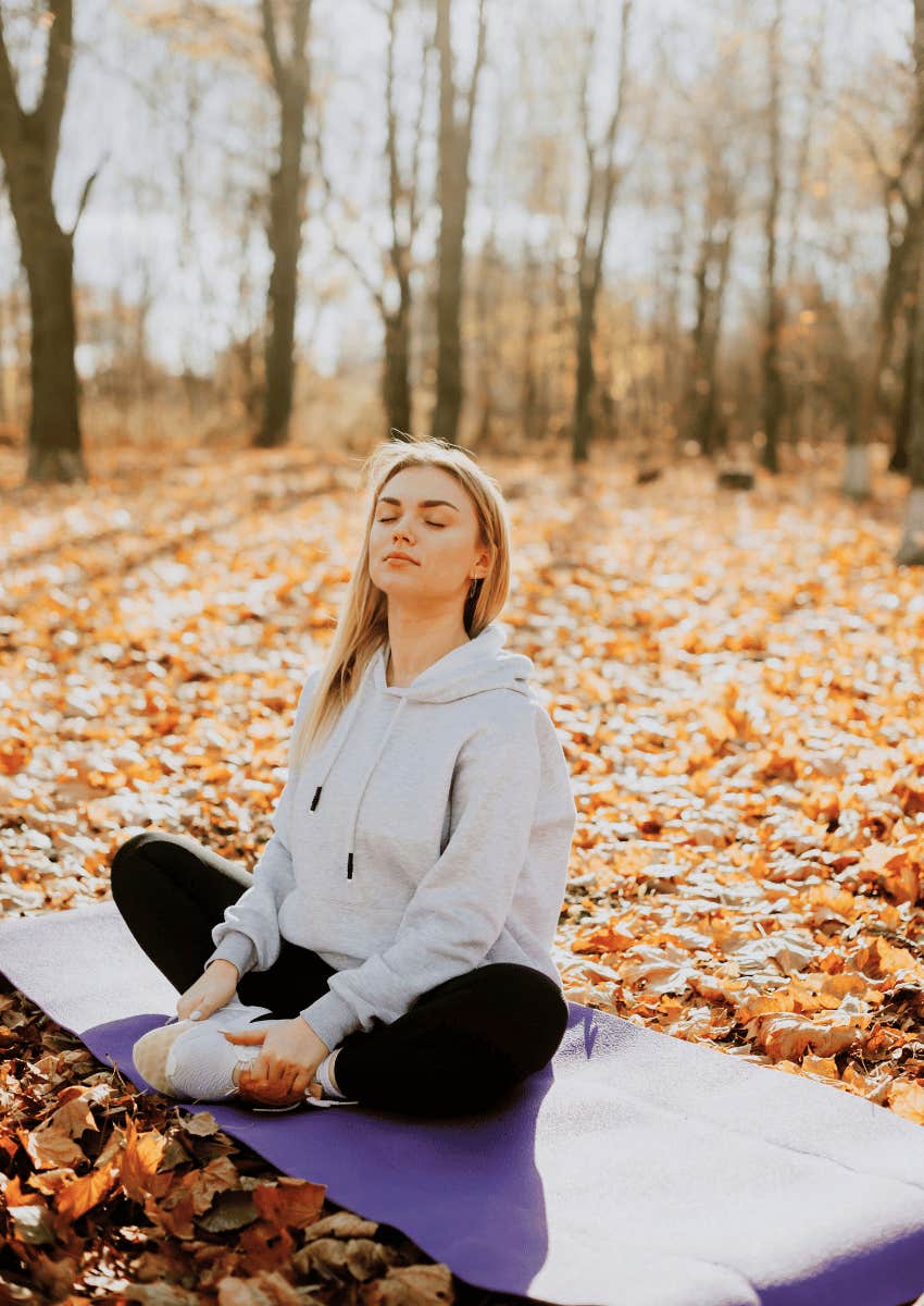 peaceful woman knowing she's allowed to forgive the time she's wasted