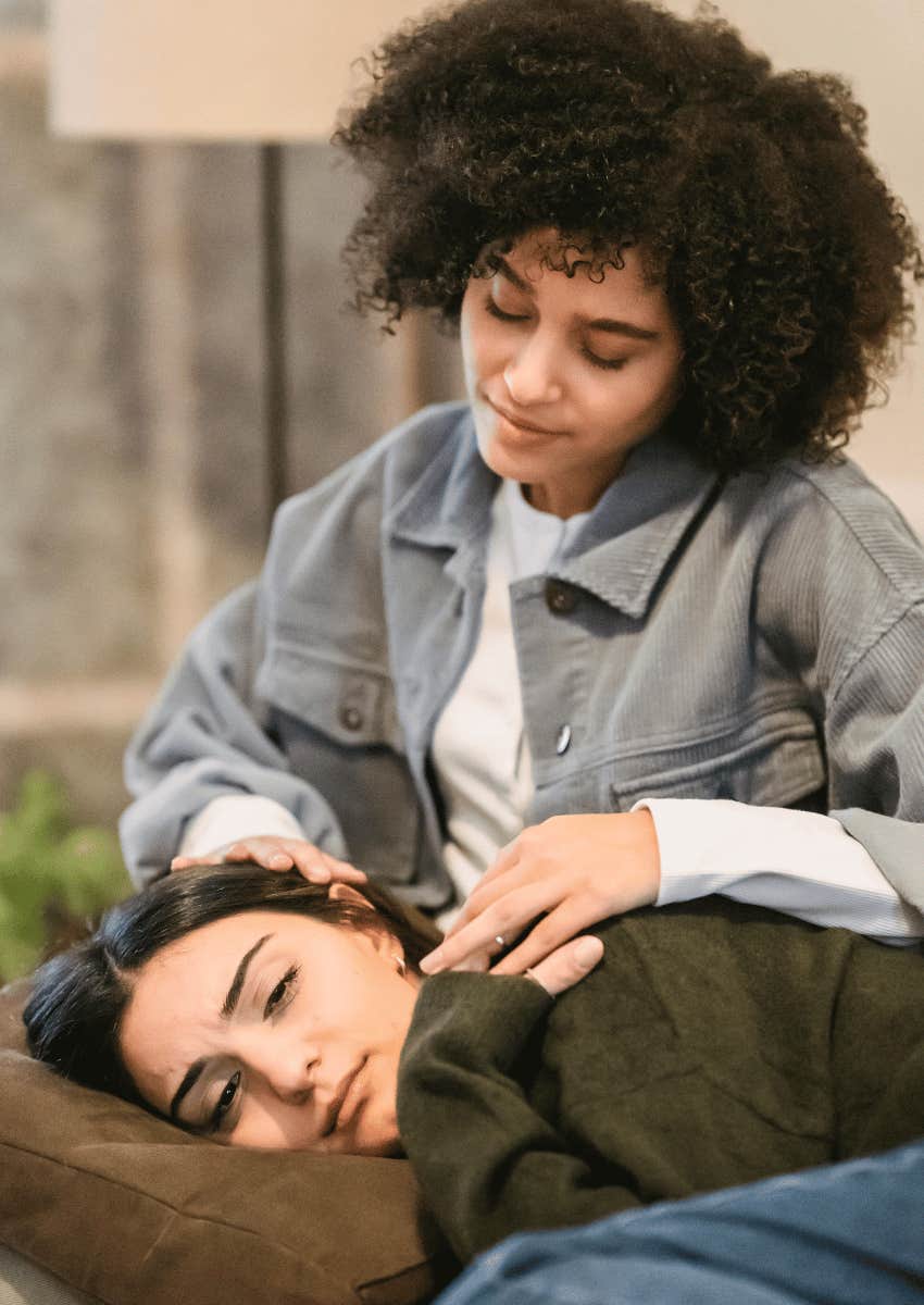 woman being a supportive friend