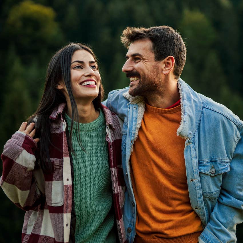 woman in a healthy balanced relationship living happy life