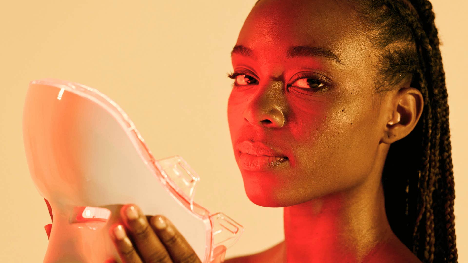 woman with great skin use RLT because it works with their body not against it