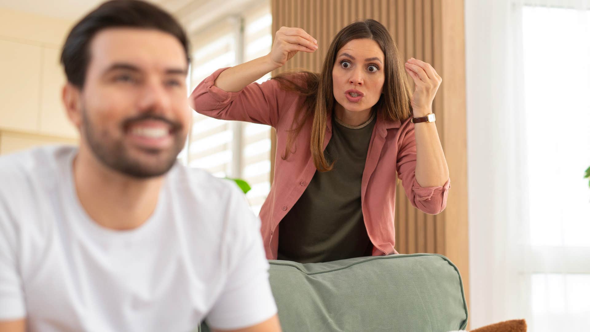 man who weaponizes his ignorance turned away from his wife