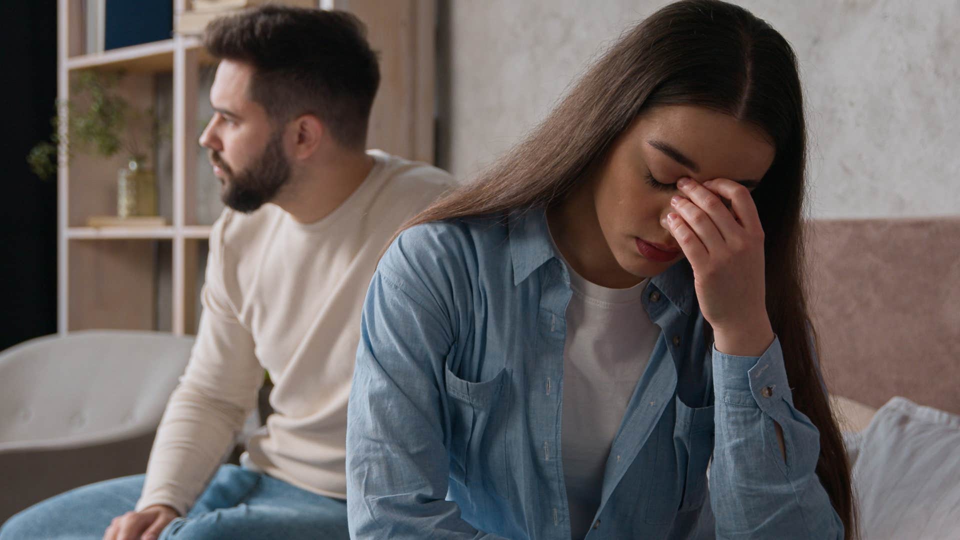 woman who doesn't respect men telling husband you need to grow up