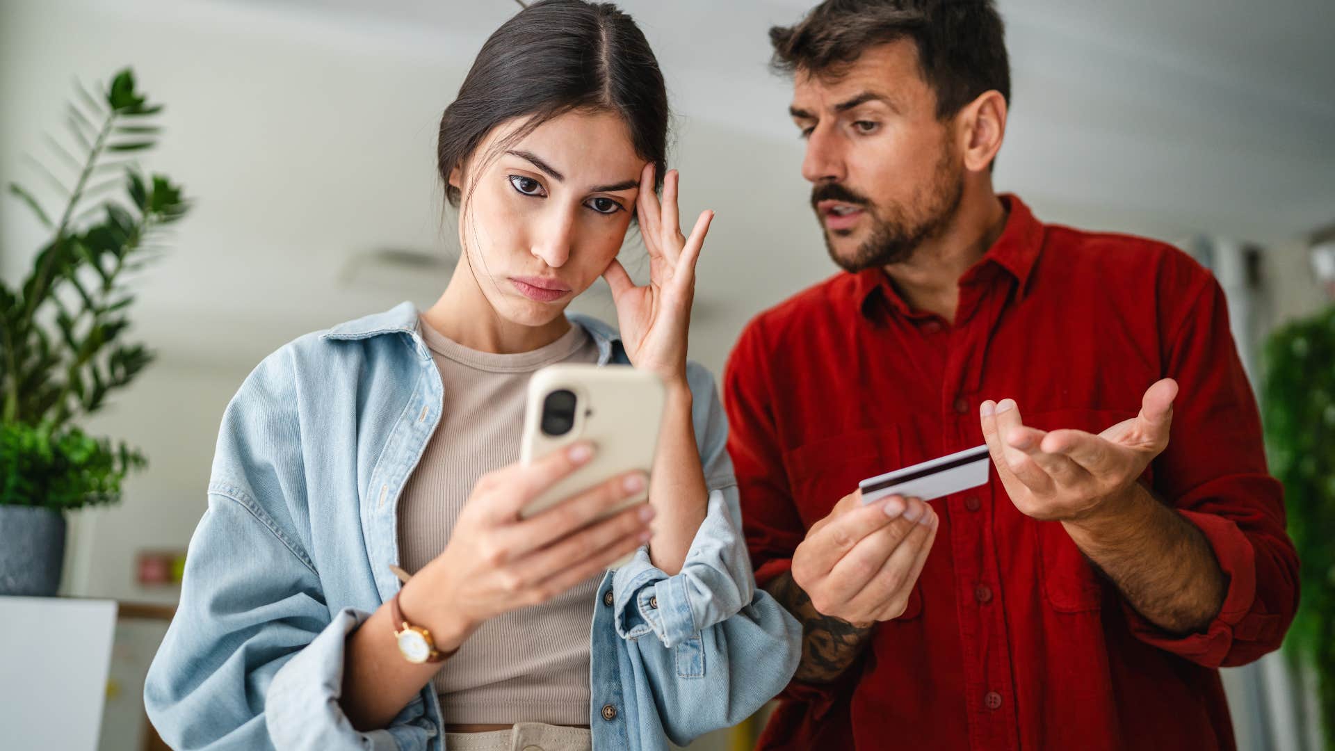 woman annoyed with partner telling him you're so clueless sometimes