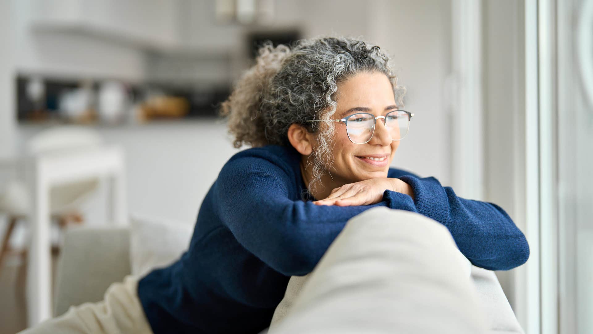 woman who matches energy and never gives too much protecting herself at home