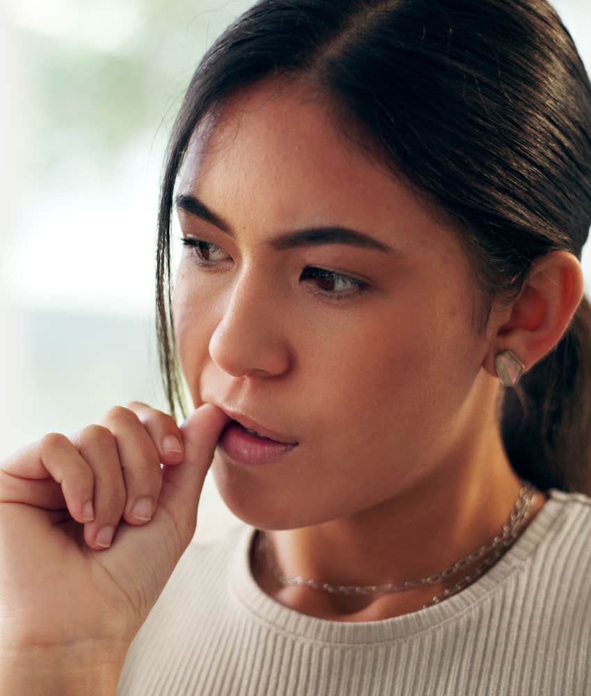 confused person wonders is it love or anxiety