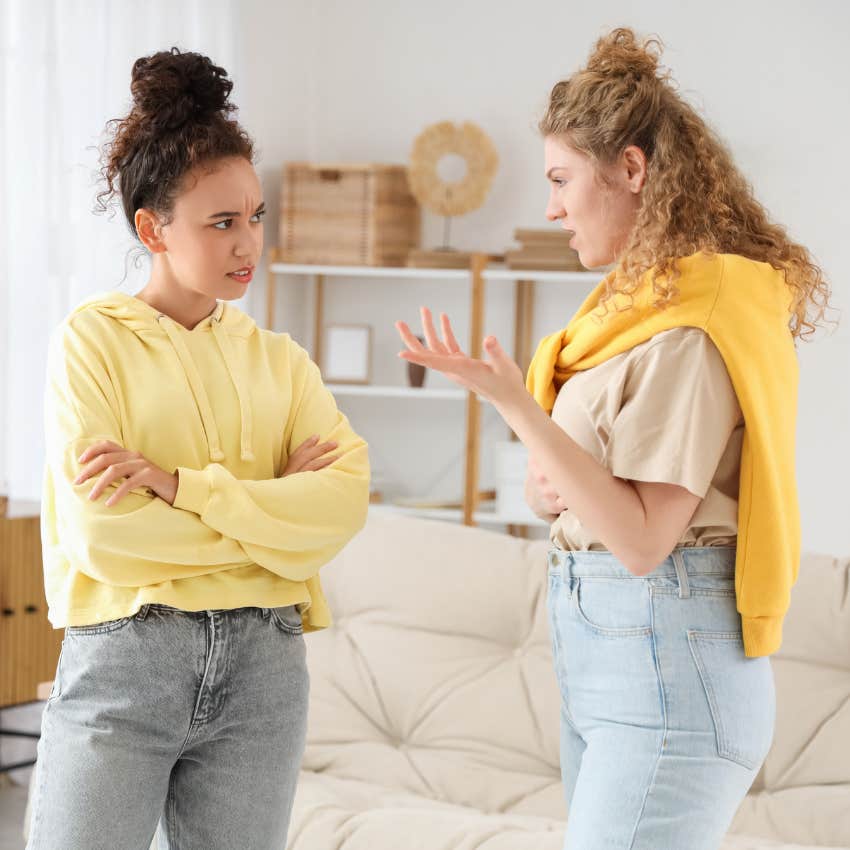 friends arguing about politics