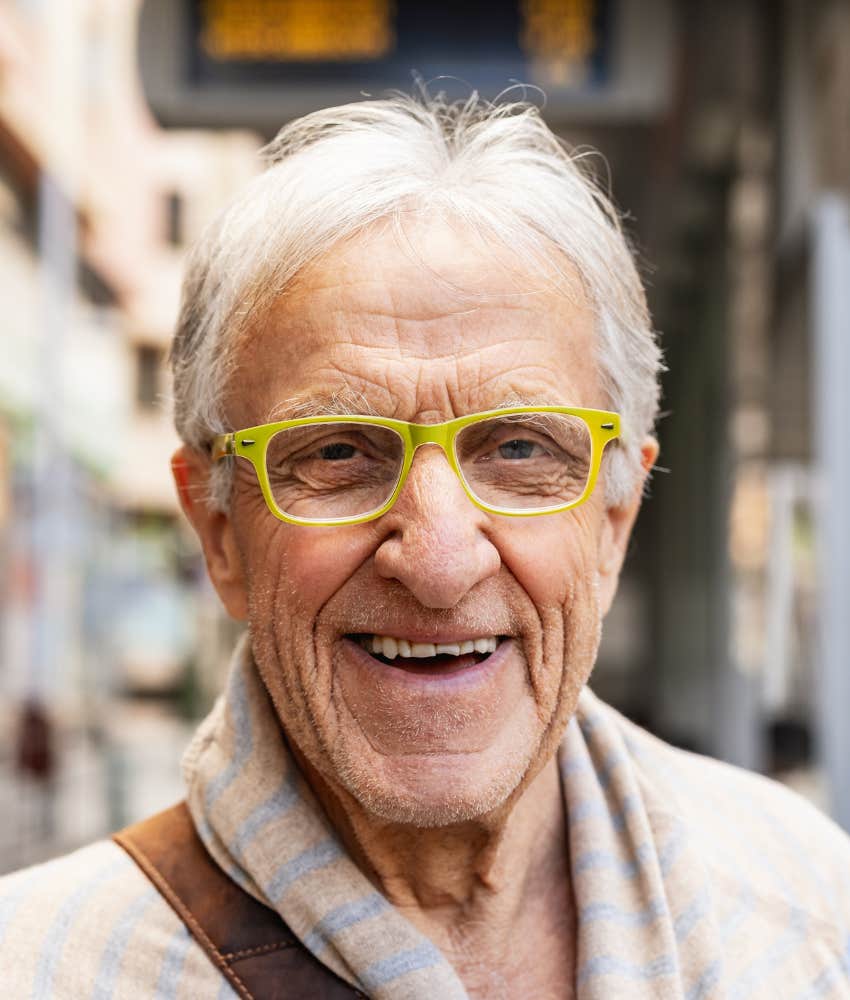 happy boomer ready to talk about perfect life