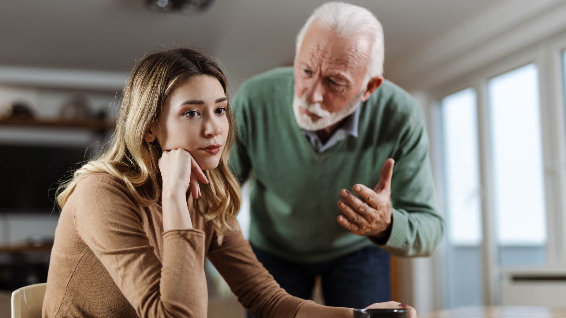 dad trying to control adult daughter using money