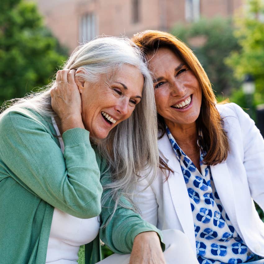 two lifelong best friends sharing traditions