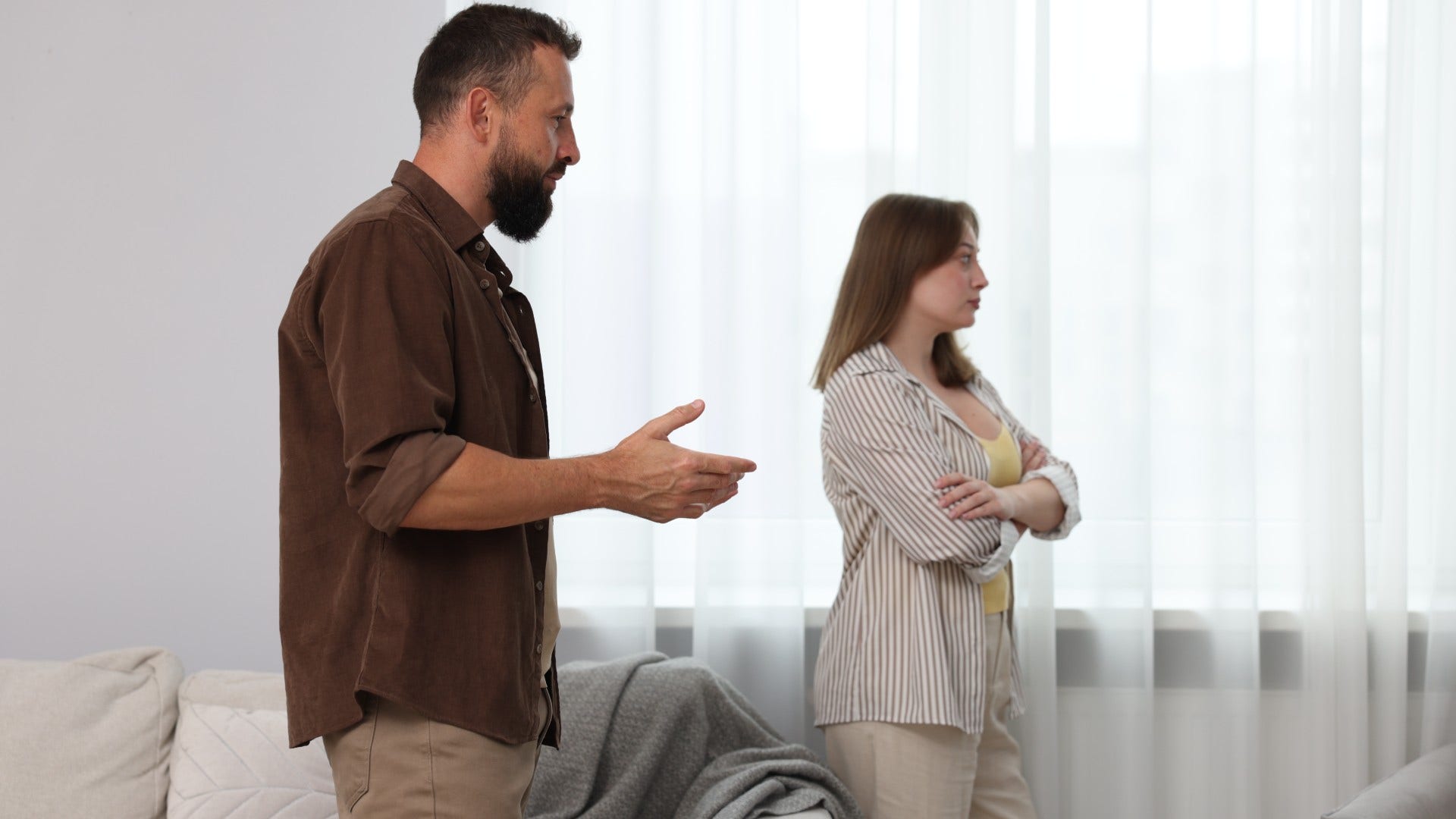 man making the conversation mistake of dismissing woman's feelings