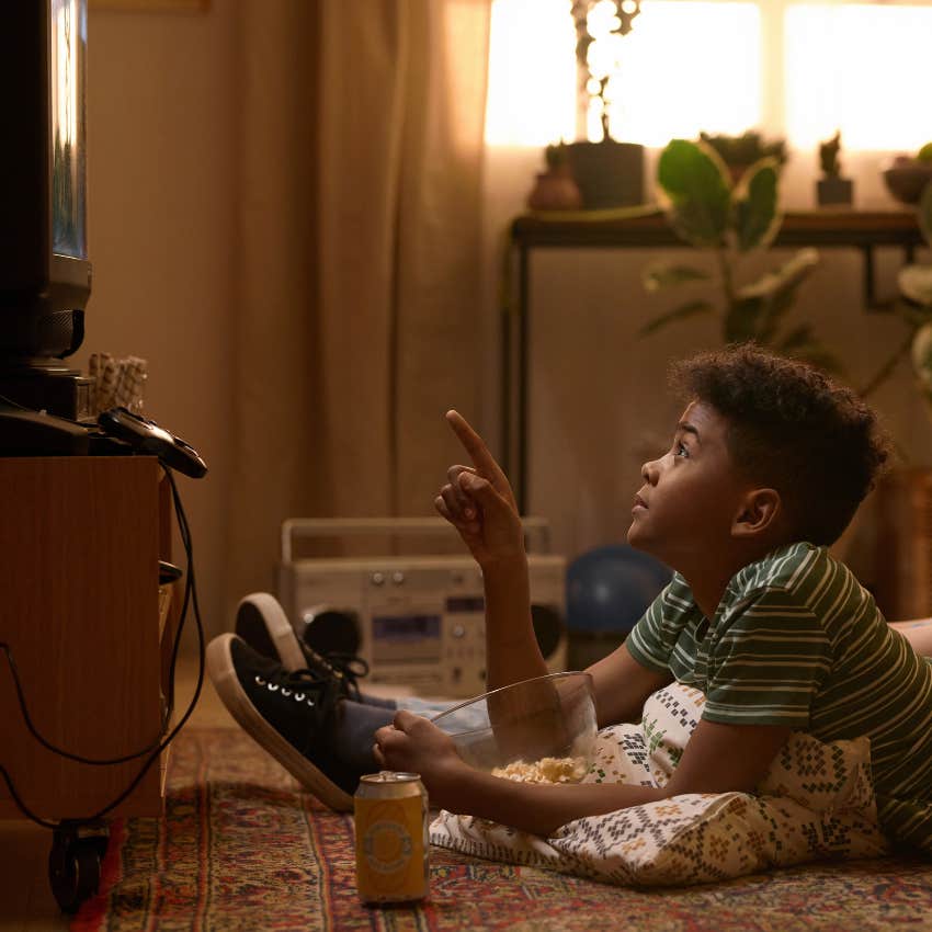 '80s kid watching premium cable TV