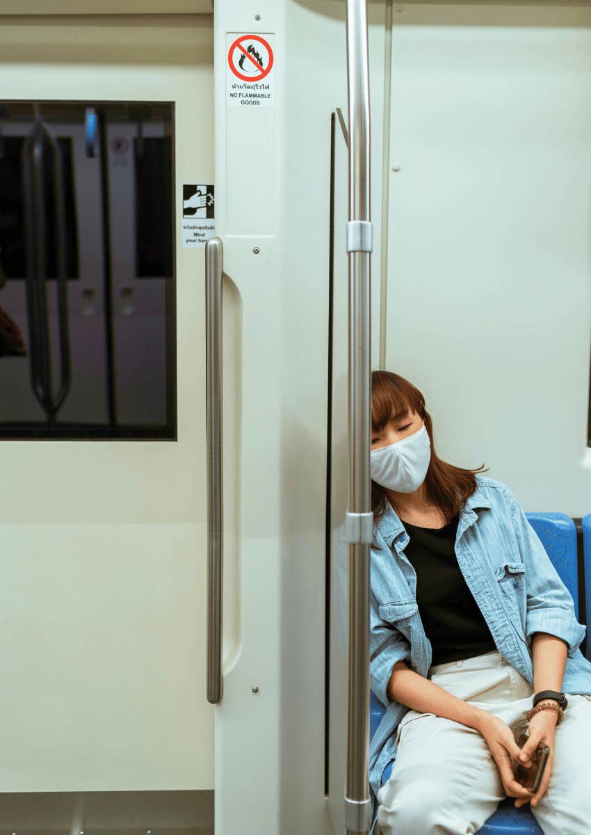 falling asleep on public transport normal millennial experience