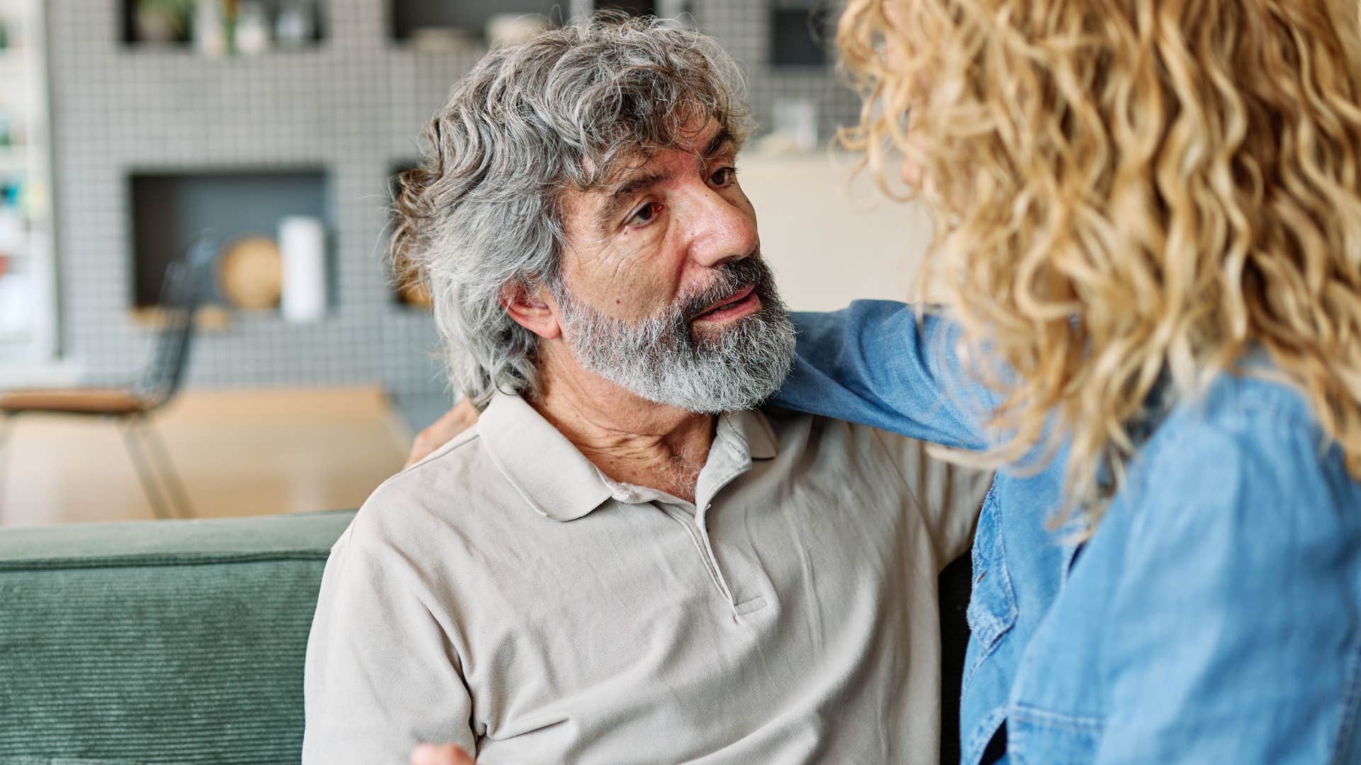 Man who's protective of loved ones, not overbearing at home.