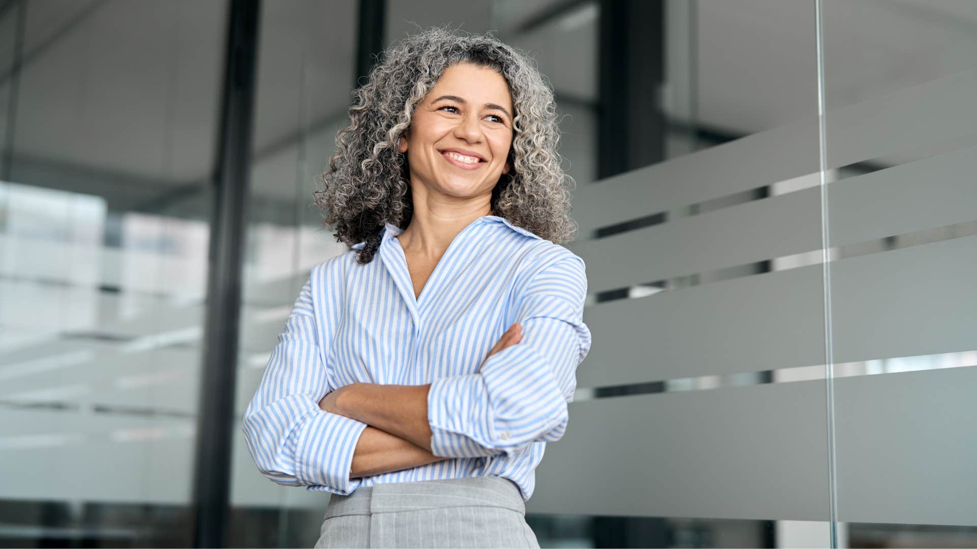 confident Gen-Xer smiles showing they are grounded