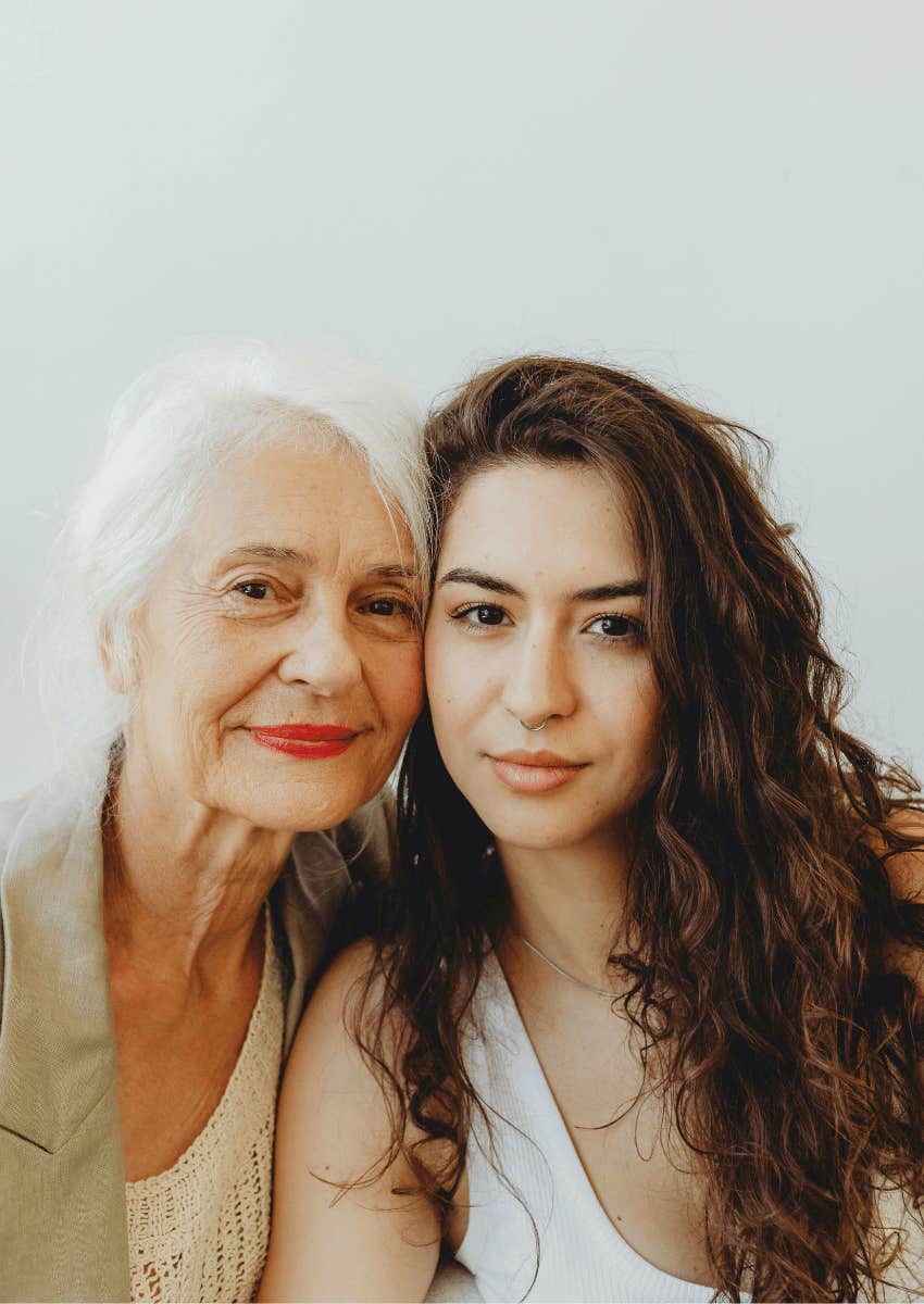 generational gap older woman and younger woman