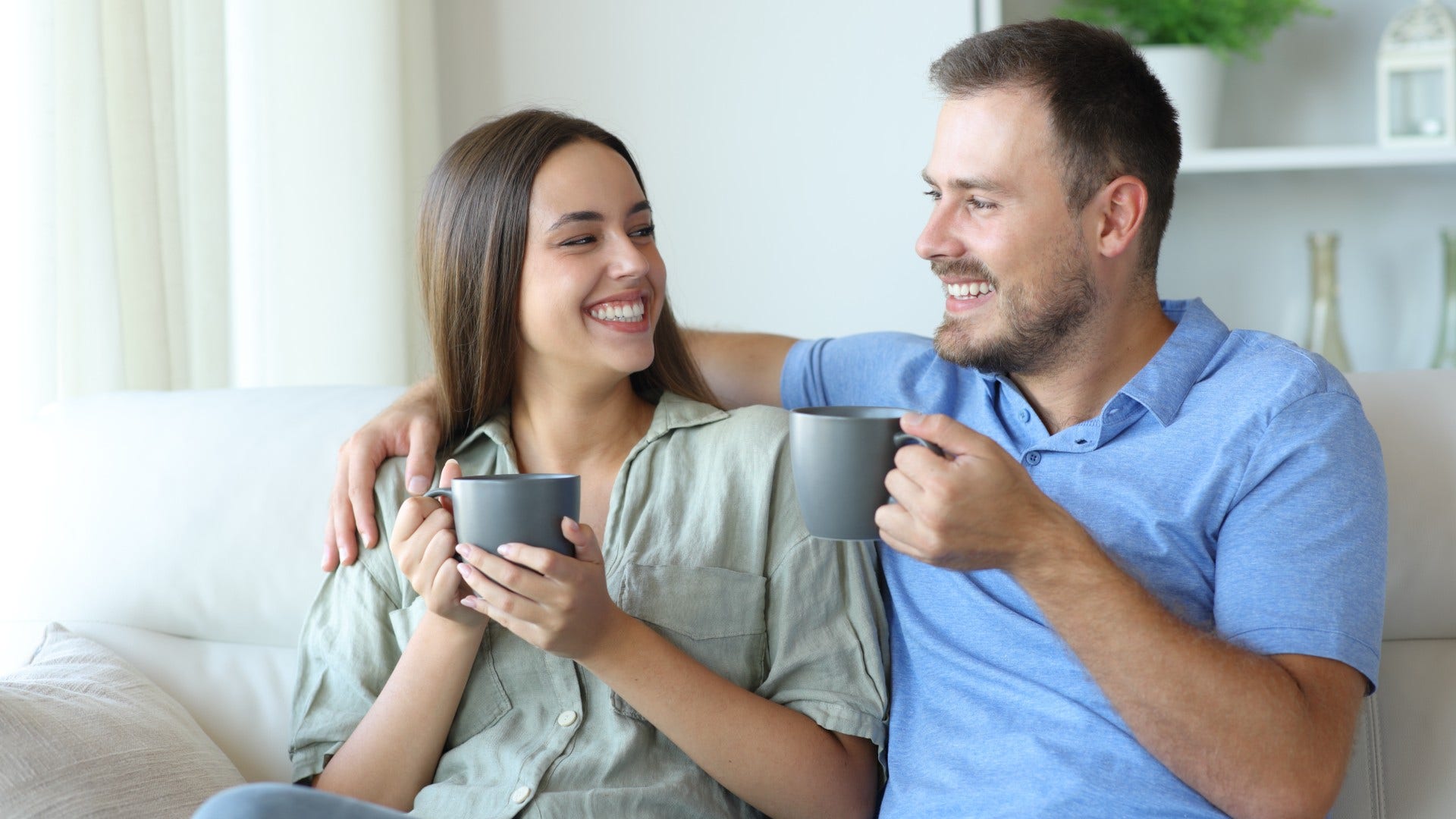 couple who trusts each other and are comfortable in silence