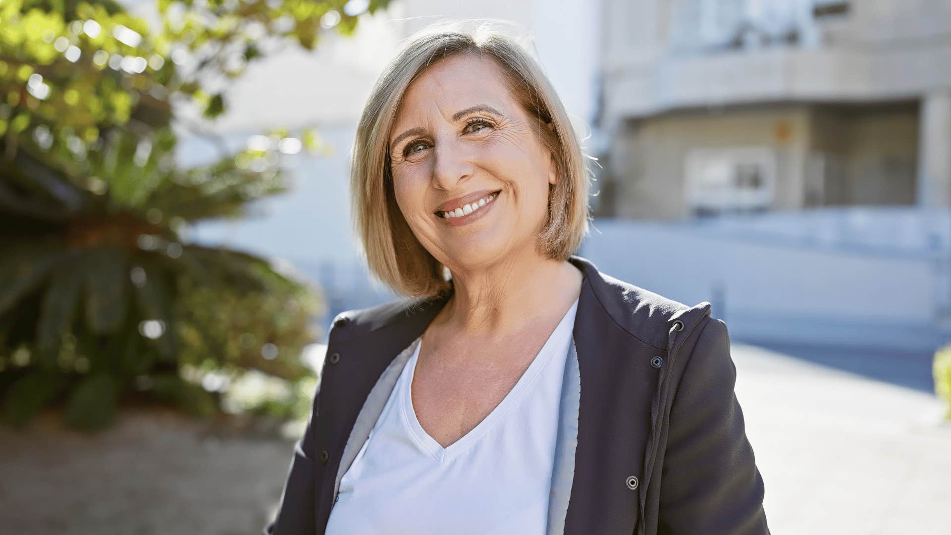 woman who thinks at a much higher level than average as she pauses before reacting