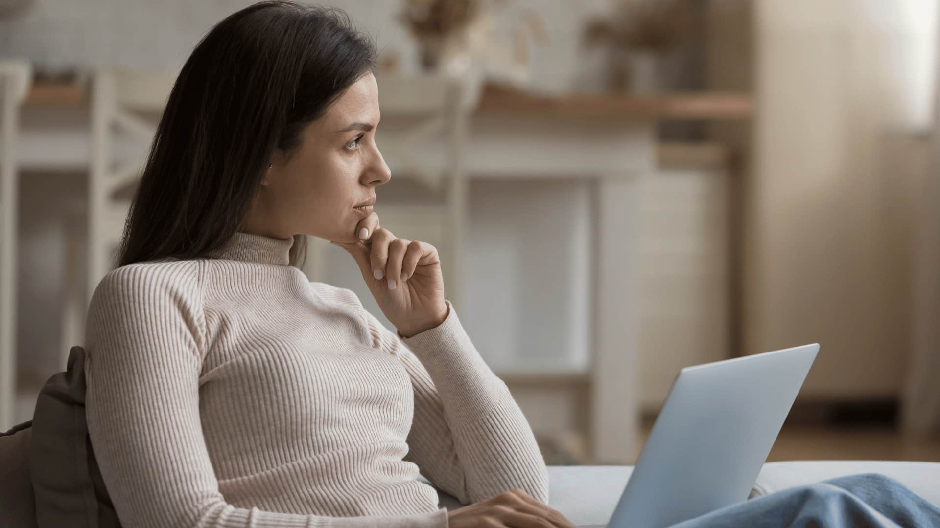woman who thinks at a much higher level than average as she remains curious to how things work