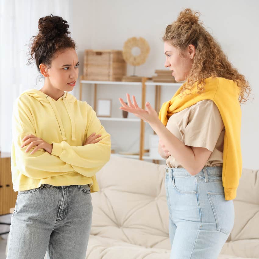 female friends arguing