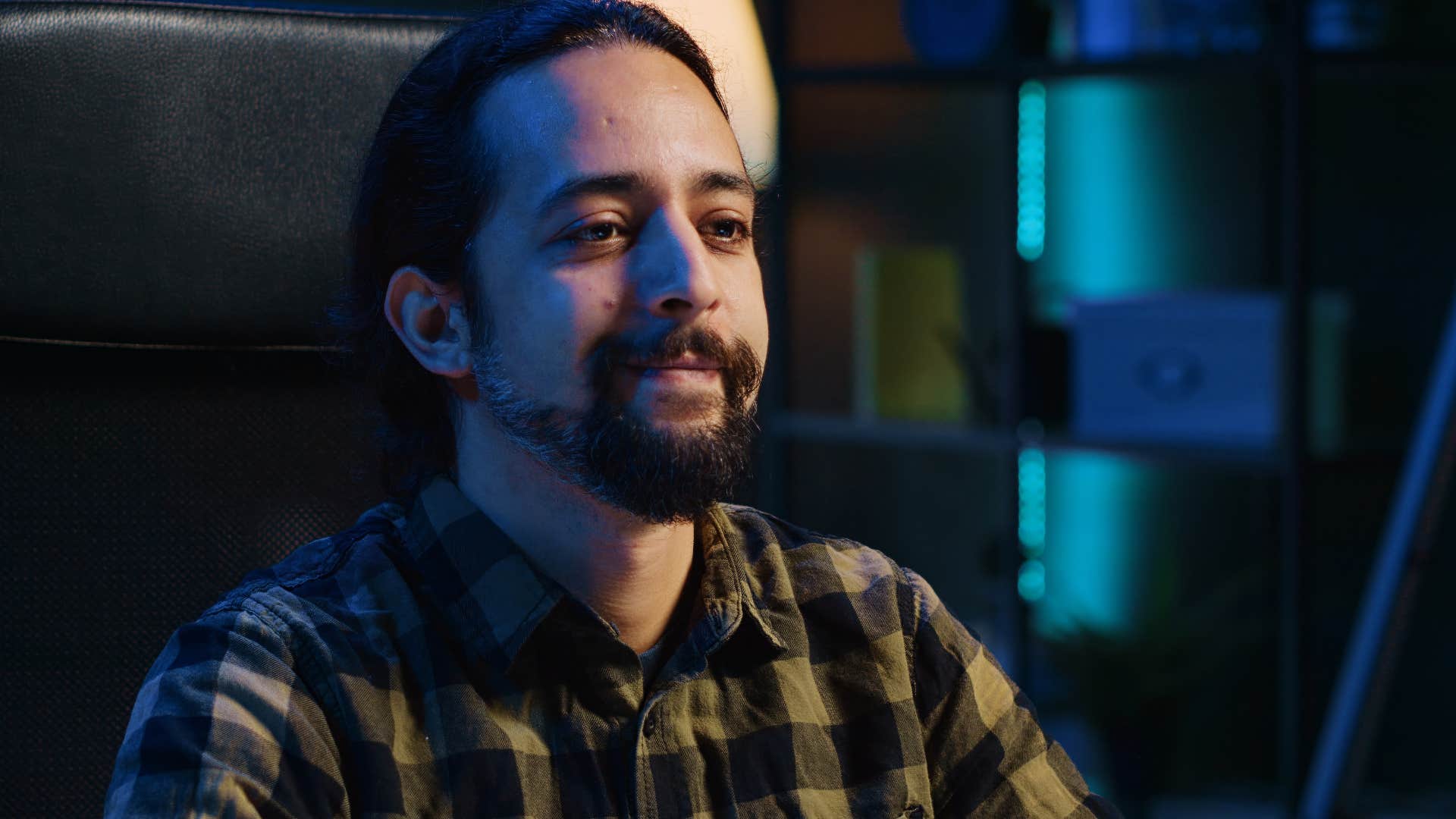 ,an who appreciates the freedom of nighttime playing video games