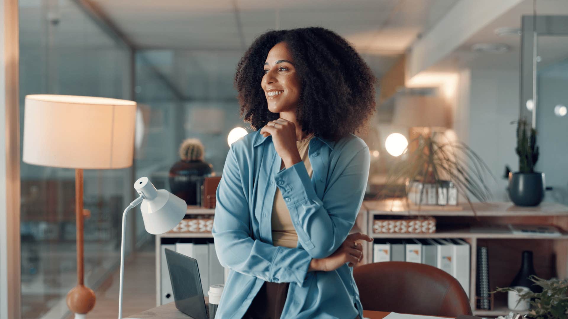 woman who is highly analytical as she delays giving final answer