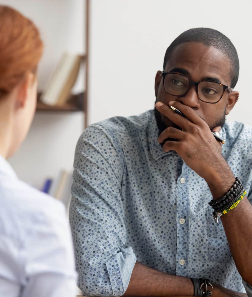 Hiring manager interviews person about personal development